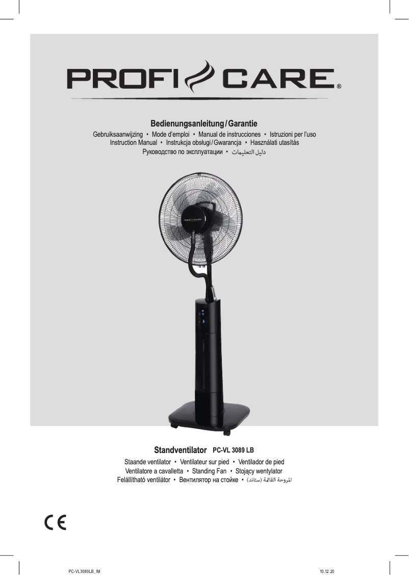 Página 1 del manual Manual de usuario ProfiCare PC-VL 3089 LB