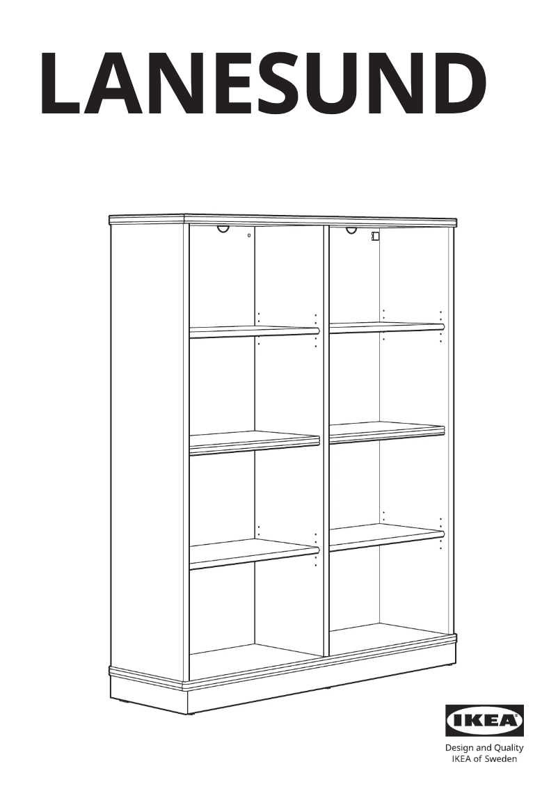Página 1 del manual Manual de usuario Ikea LANESUND 204.348.27