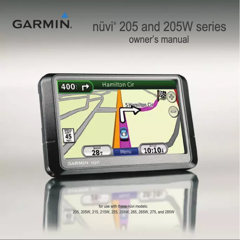 Página 1 del manual Manual de usuario Garmin nüvi 255WT