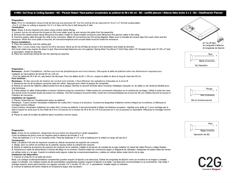 Imagen de la primera página del manual del dispositivo 41508