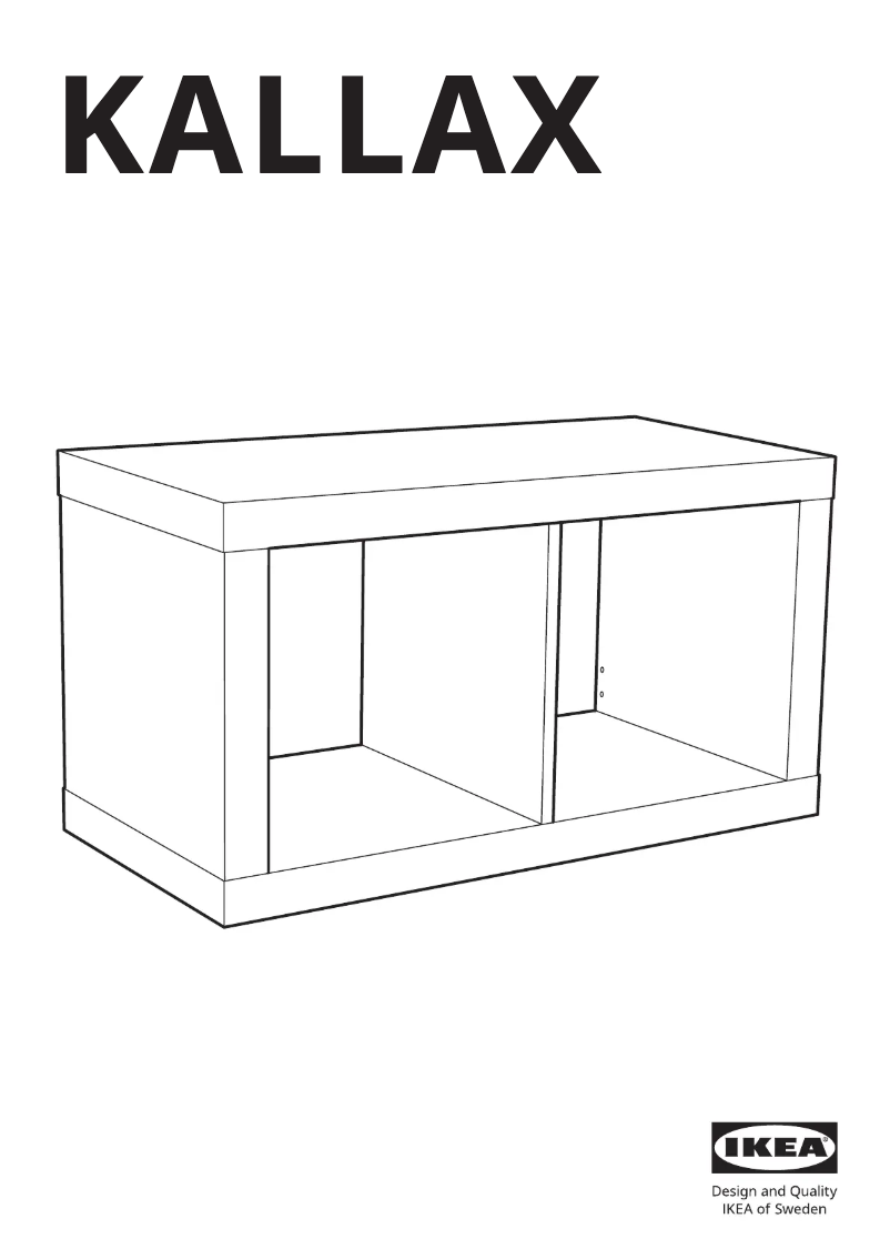 Página 1 del manual Manual de usuario Ikea KALLAX 603.958.76