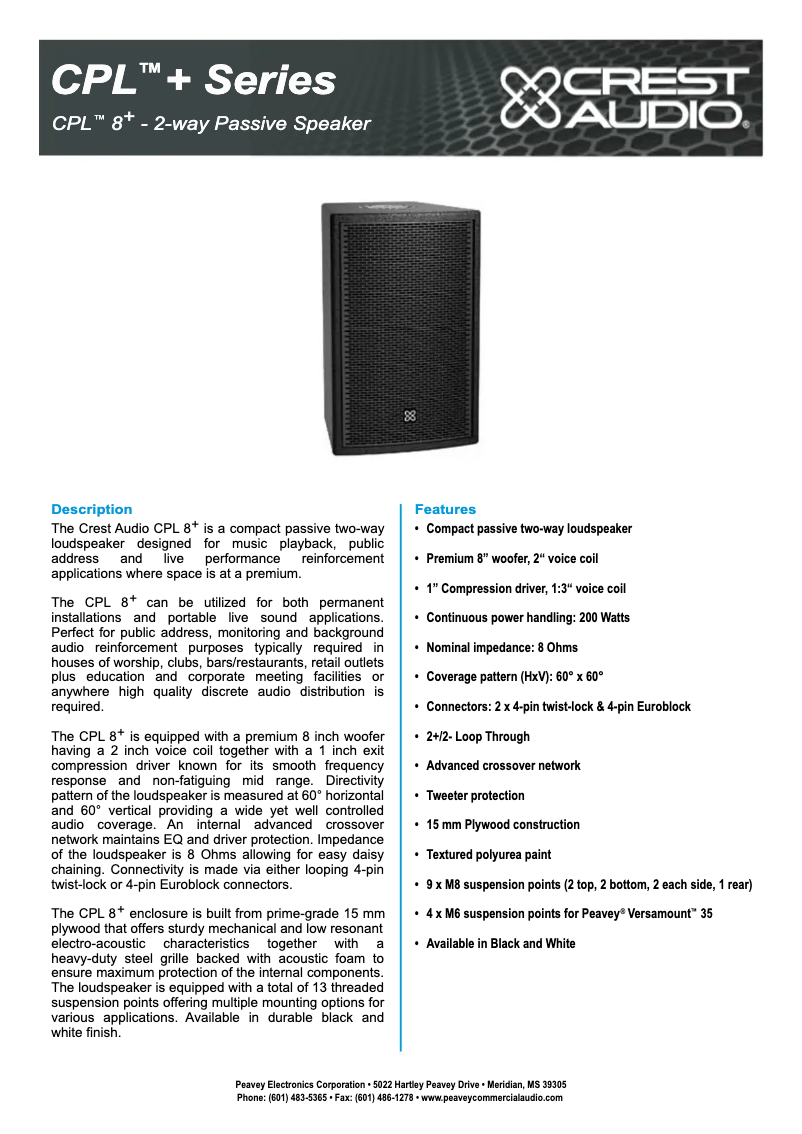 Imagen de la primera página del manual del dispositivo CPL 8+