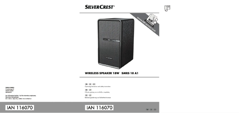 Imagen de la primera página del manual del dispositivo SMRS 18 A1