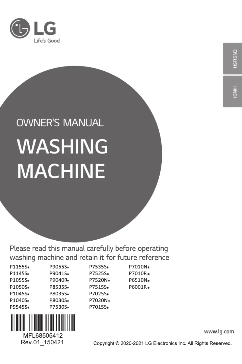 Página 1 del manual Manual de usuario LG P8535SGMZ