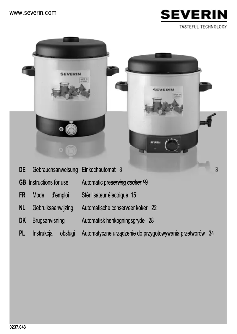 Imagen de la primera página del manual del dispositivo EA 3653