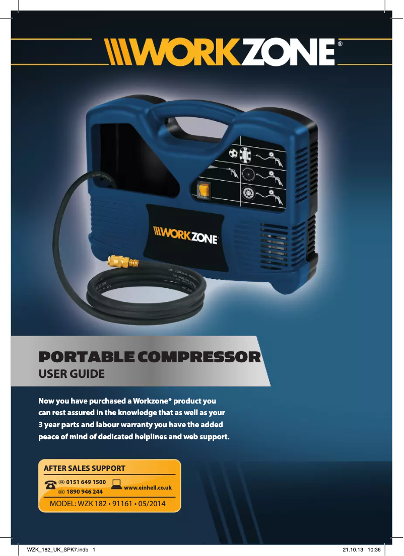 Página nº 1 - Manual de usuario Workzone WZK 182