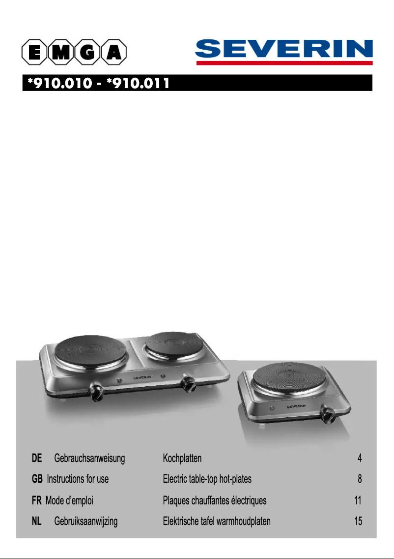 Imagen de la primera página del manual del dispositivo 910011