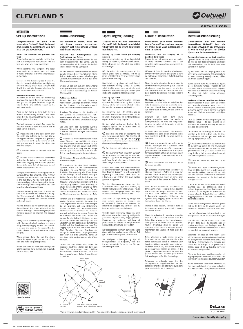 Imagen de la primera página del manual del dispositivo DeLuxe Green Cleveland 5