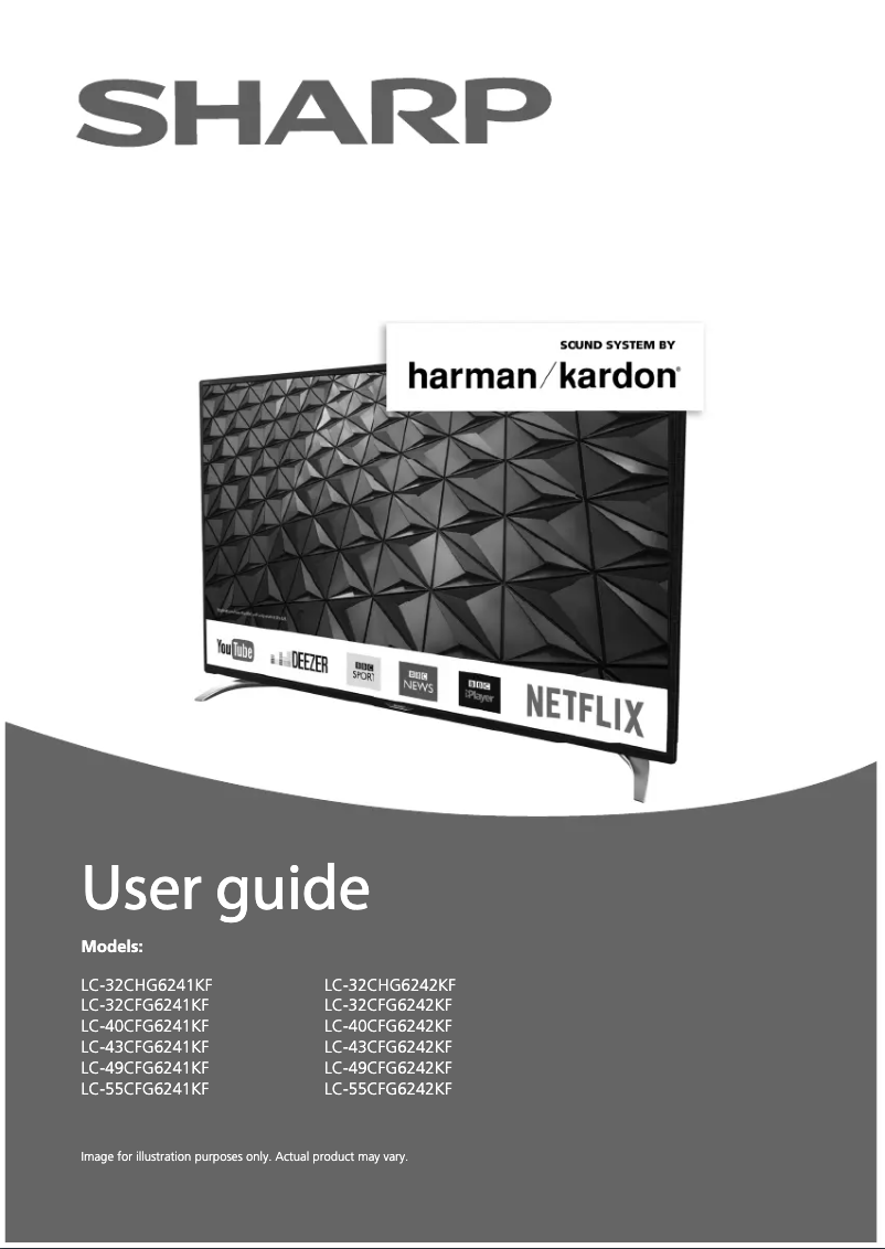 Imagen de la primera página del manual del dispositivo LC-49CFG6242KF