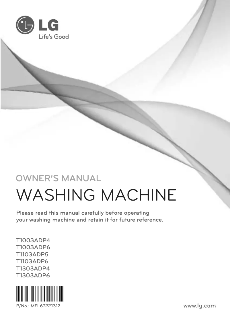 Página nº 1 - Manual de usuario LG T1303ADP4