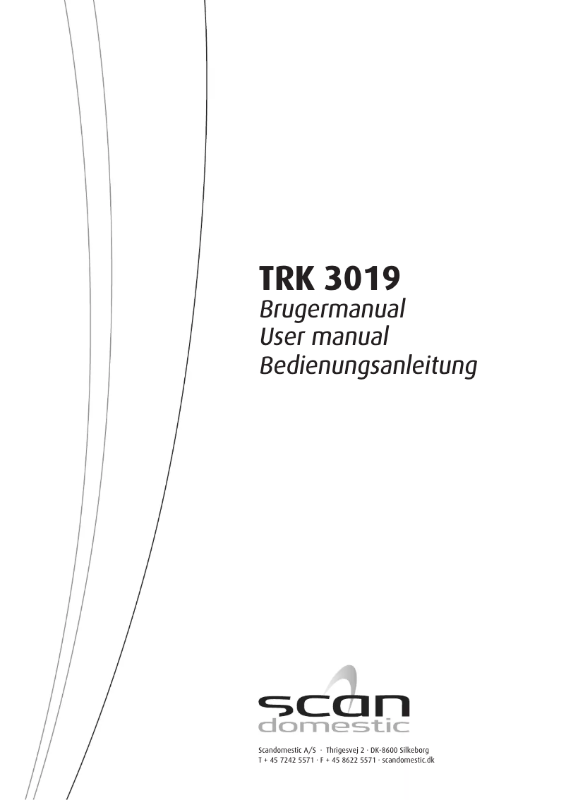 Imagen de la primera página del manual del dispositivo TRK 3019