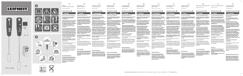 Página 1 del manual Manual de usuario Leifheit 3095