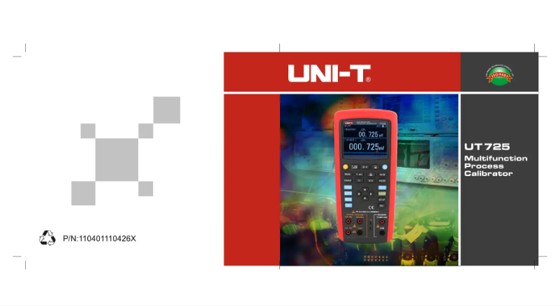 Imagen de la primera página del manual del dispositivo UT725