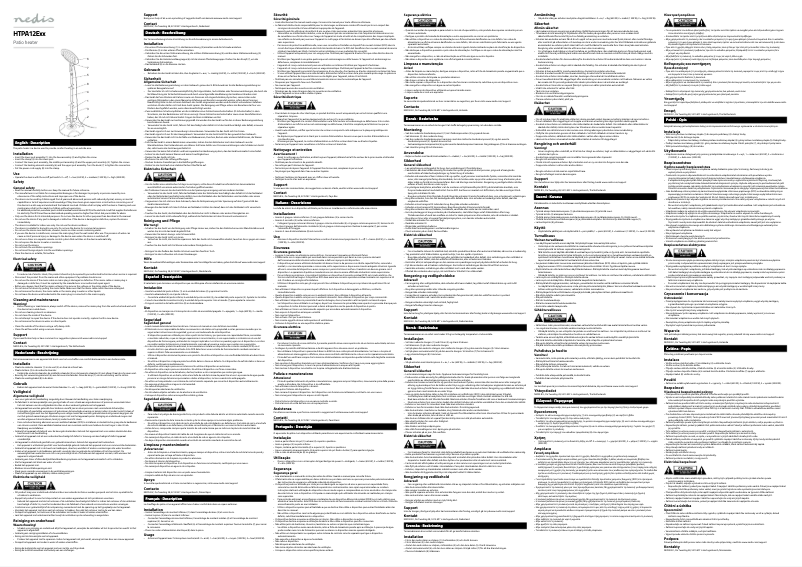 Página 1 del manual Manual de usuario Nedis HTPA12EBK