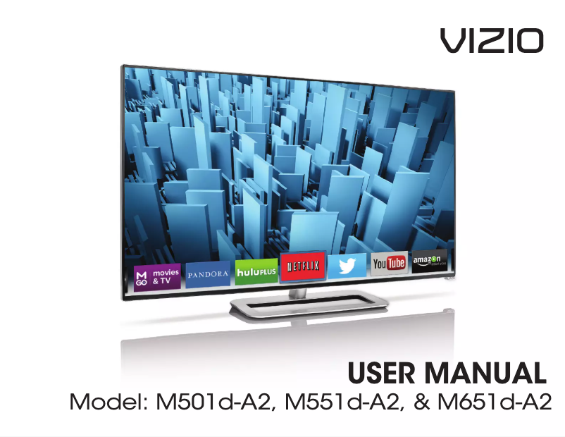 Página 1 del manual Manual de usuario VIZIO M651D-A2R