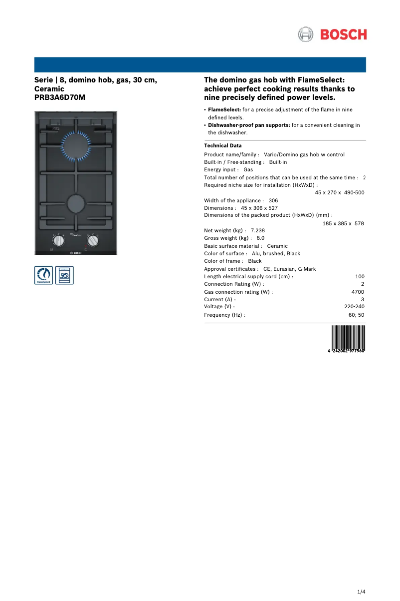 Imagen de la primera página del manual del dispositivo PRB3A6D70M