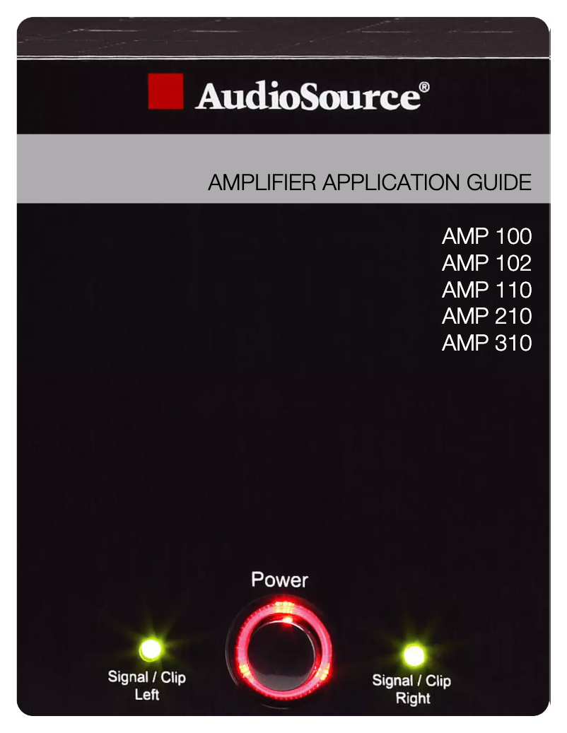 Página nº 1 - Manual de usuario AudioSource AMP210