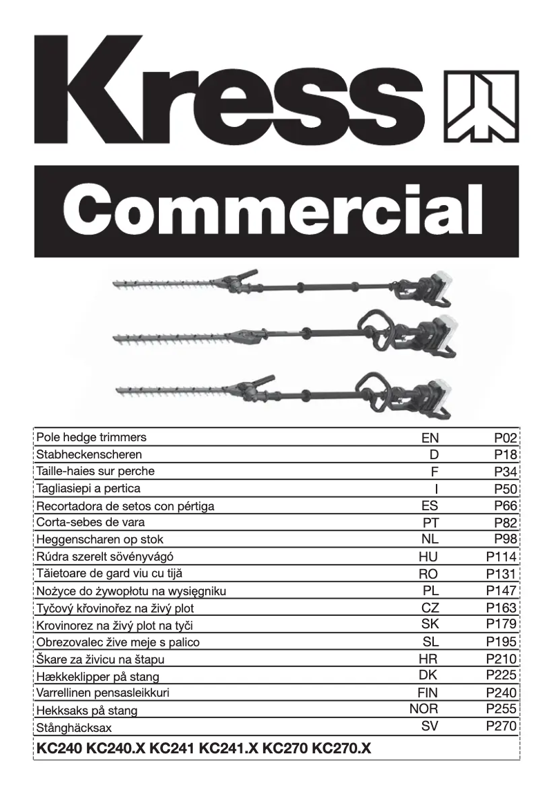 Imagen de la primera página del manual del dispositivo KC270.9
