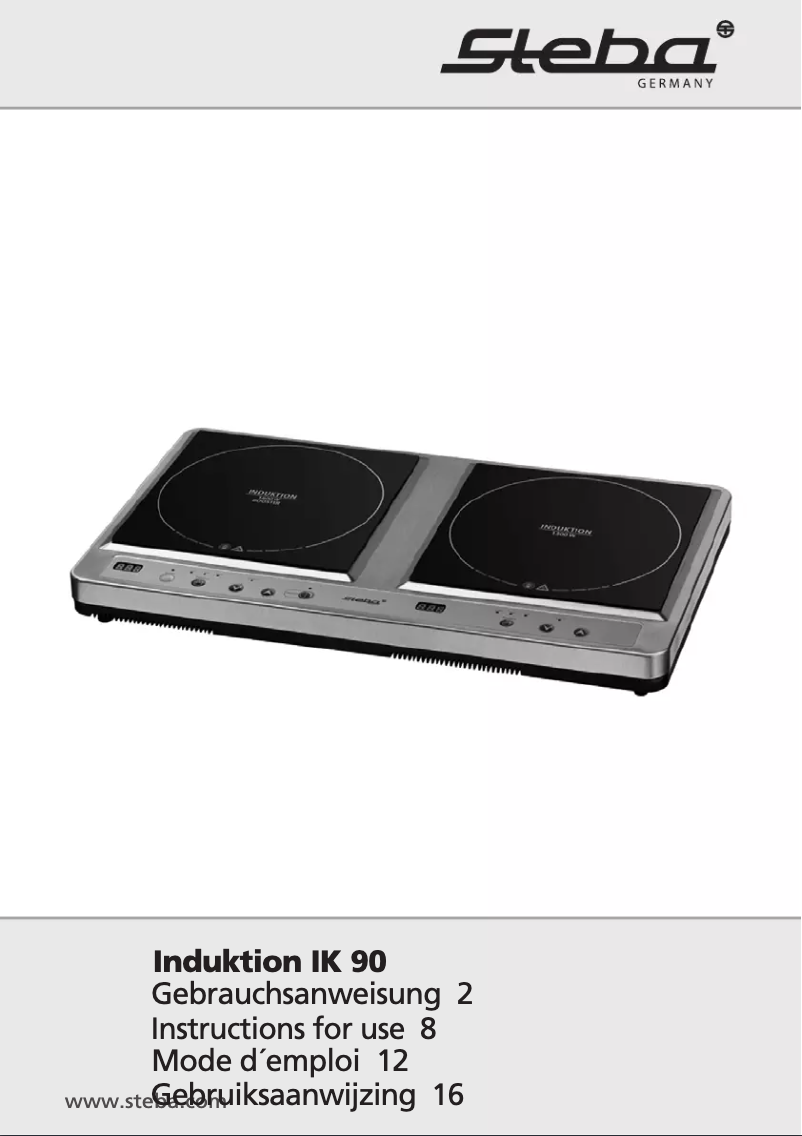 Página 1 del manual Manual de usuario Steba IK 90