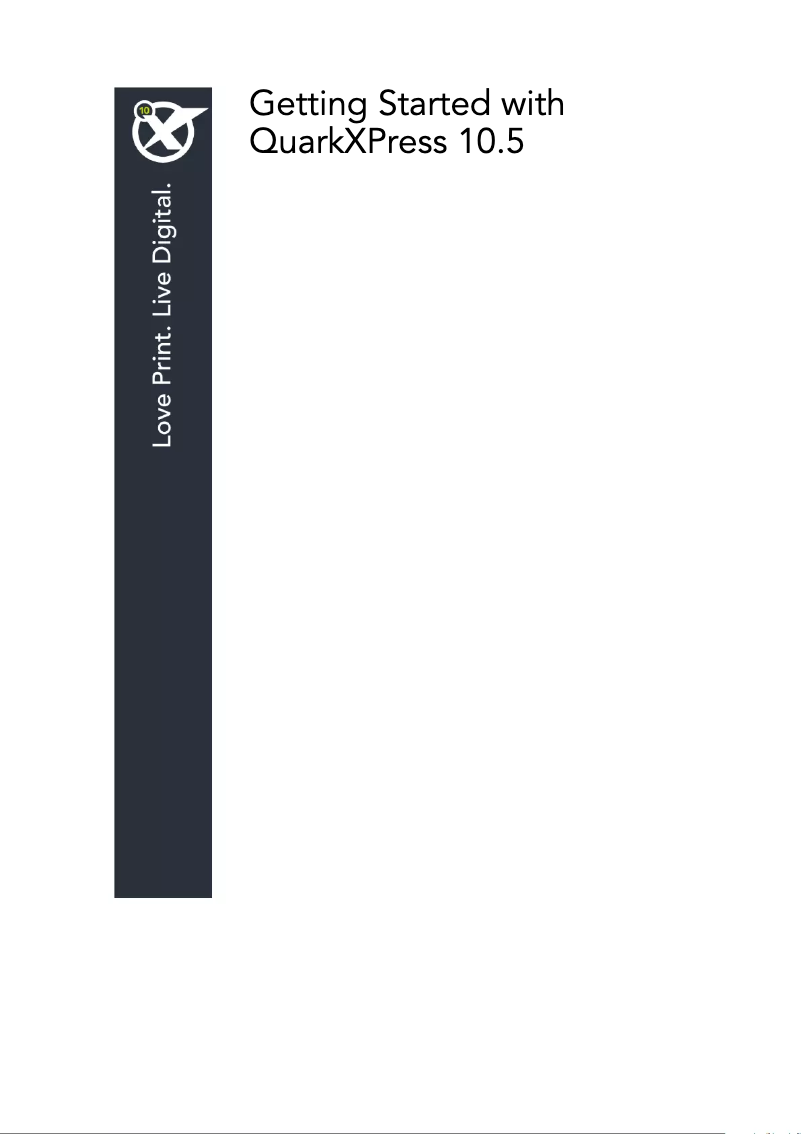 Página 1 del manual Manual de usuario Quark QuarkXPress 10.5