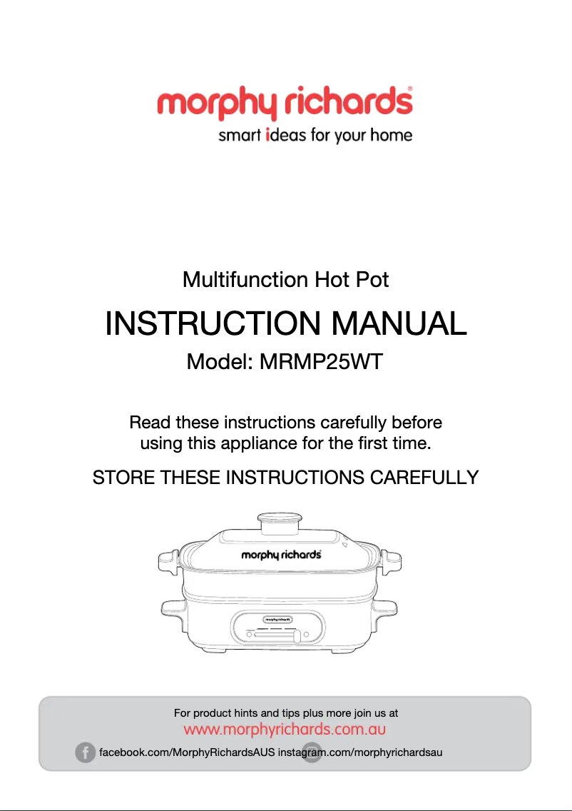 Imagen de la primera página del manual del dispositivo MRMP25WT