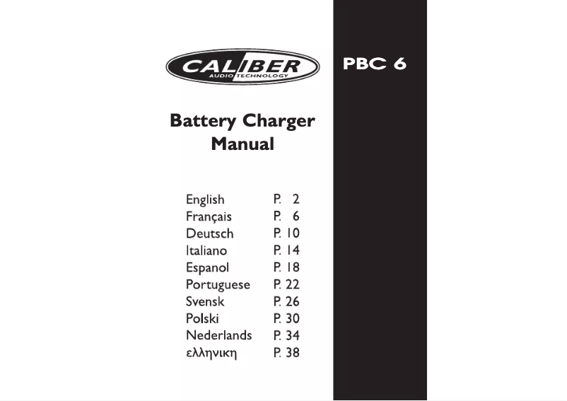 Página 1 del manual Manual de usuario Caliber PB C6