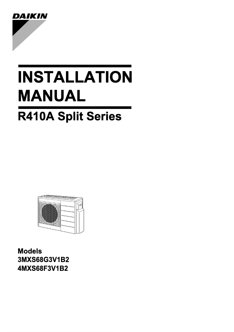Página nº 1 - Manual de usuario Daikin 4MXS68F3V1B