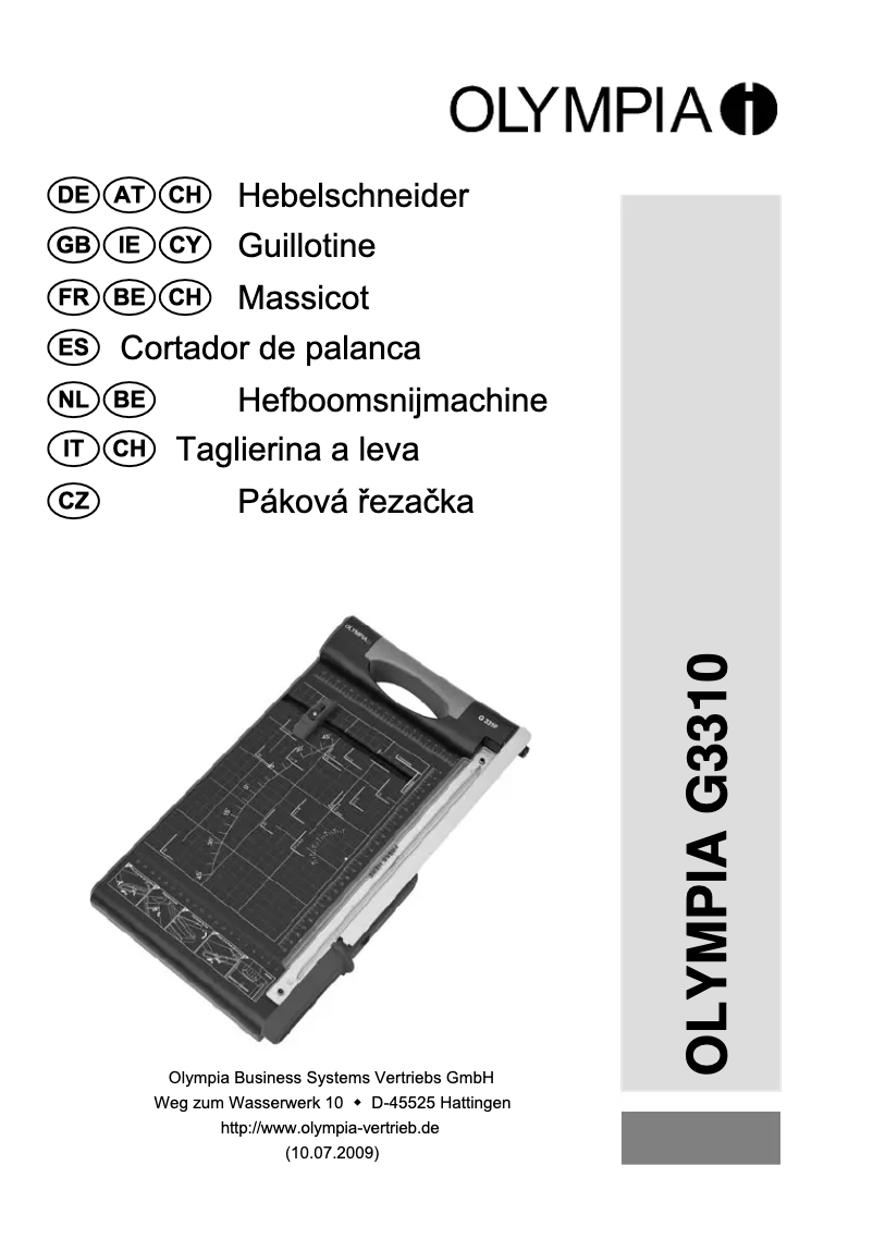 Imagen de la primera página del manual del dispositivo G 3310