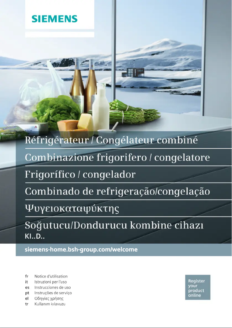 Página 1 del manual Manual de usuario Siemens KI26DA20