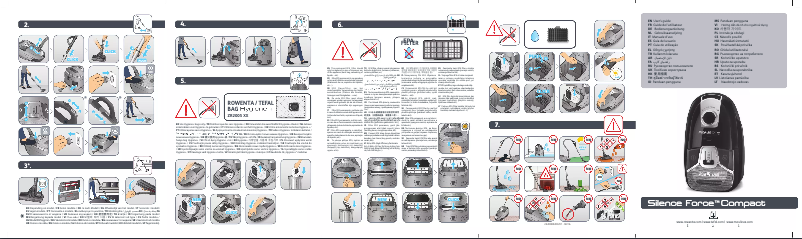 Página 1 del manual Manual de usuario Rowenta Silence Force Compact 4A Parquet RO6355