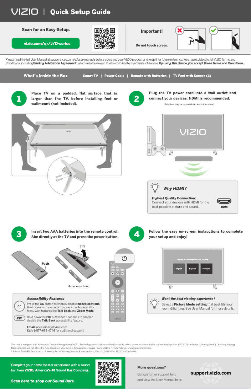 Imagen de la primera página del manual del dispositivo D32h-J04