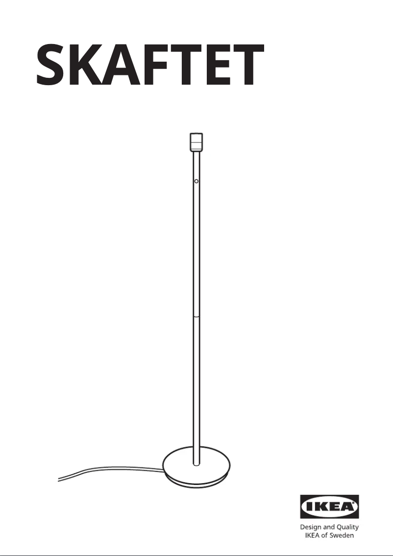 Imagen de la primera página del manual del dispositivo SKAFTET 105.238.62