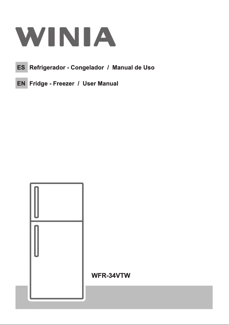 Página 1 del manual Manual de usuario Winia WFR-34VTW