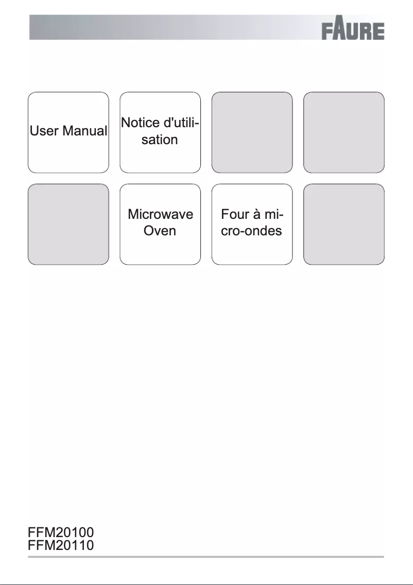 Página nº 1 - Manual de usuario Faure FFM20100SA