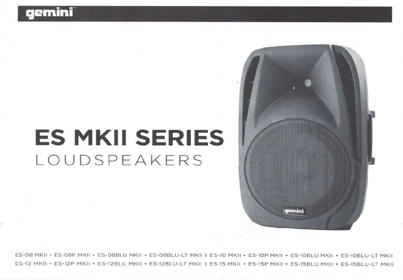 Página 1 del manual Manual de usuario Gemini ES-10P