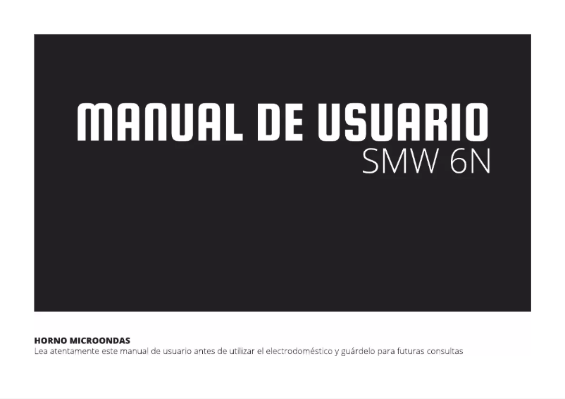 Imagen de la primera página del manual del dispositivo SMW 6N