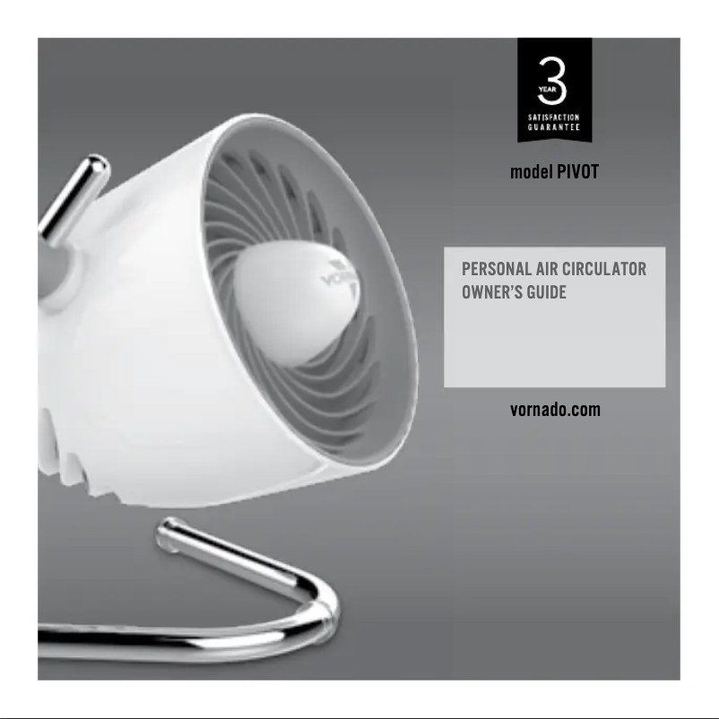 Página 1 del manual Manual de usuario Vornado Pivot