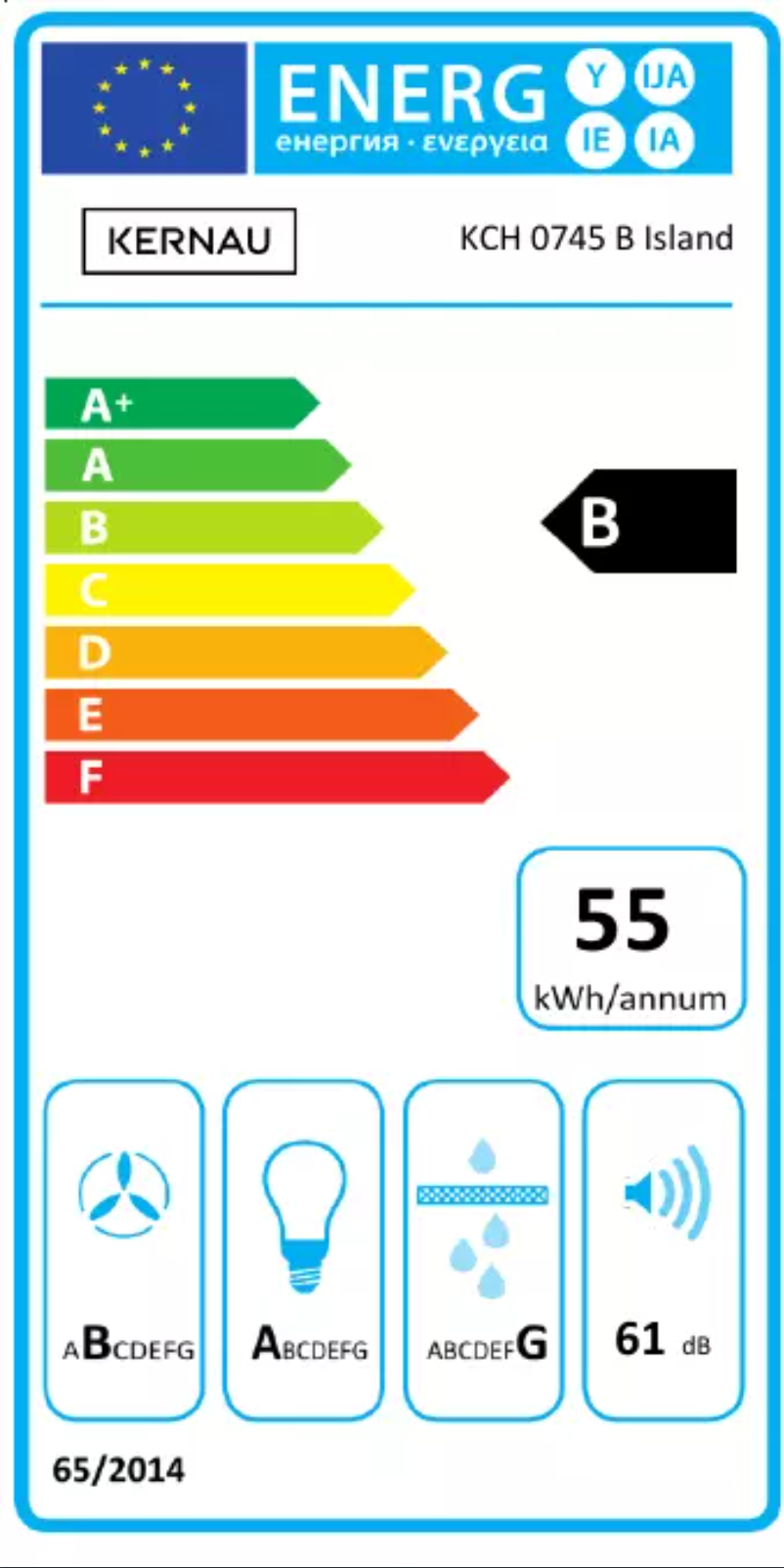 Imagen de la primera página del manual del dispositivo KCH 0745 B Island