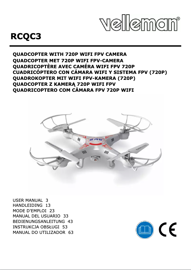 Imagen de la primera página del manual del dispositivo RCQC3