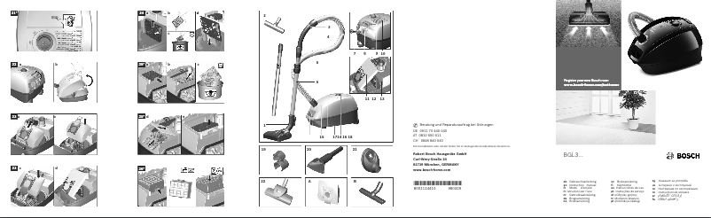 Página 1 del manual Manual de usuario Bosch BGL3PERF