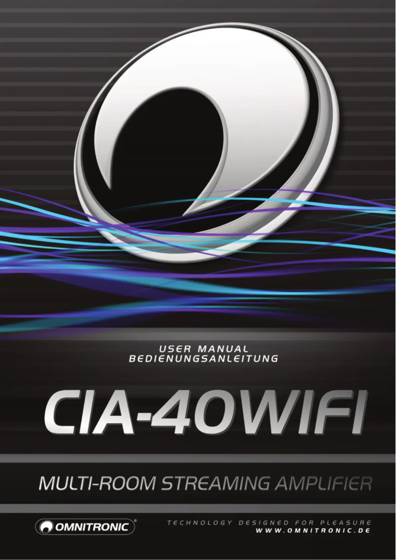 Página nº 1 - Manual de usuario Omnitronic CIA-40WIFI