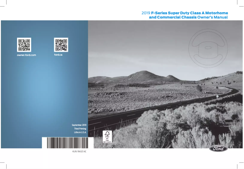 Página 1 del manual Manual de usuario Ford F-53 Motorhome Chassis (2019)