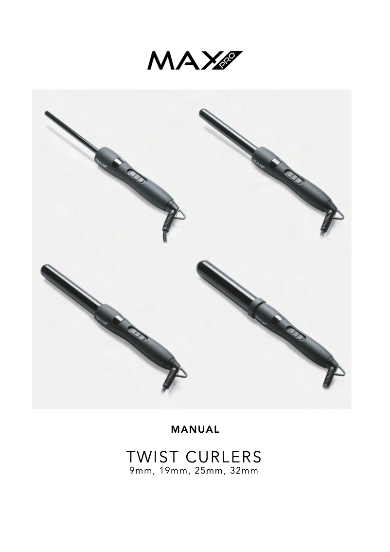 Página 1 del manual Manual de usuario Max Pro Twist