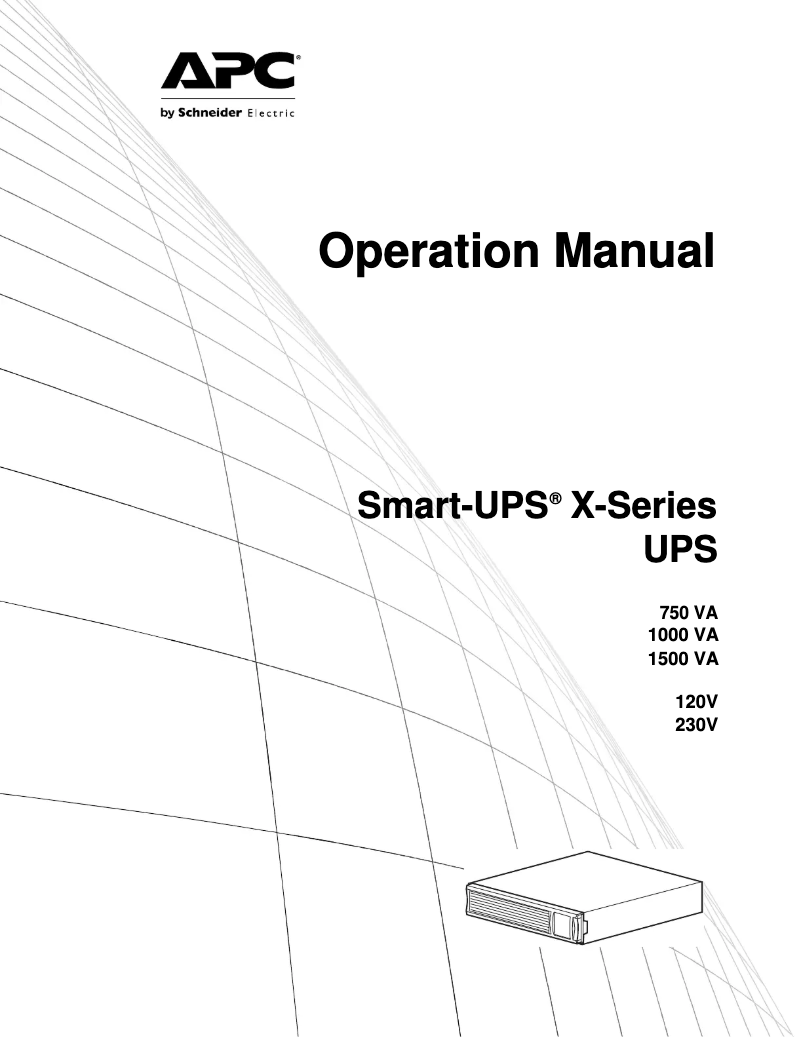 Página 1 del manual Manual de usuario APC Smart-UPS X 1000VA Rack/Tower
