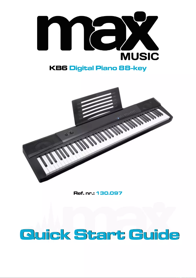 Página 1 del manual Guía de inicio rápido MAX KB6