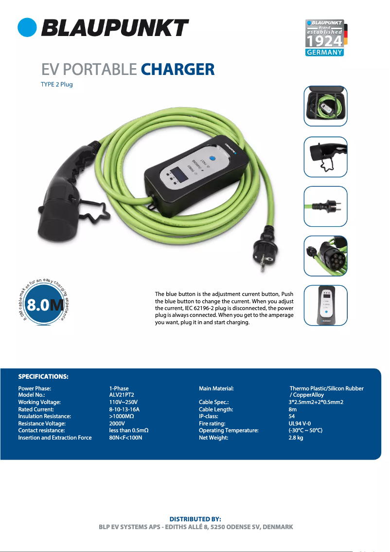 Imagen de la primera página del manual del dispositivo ALV21PT2