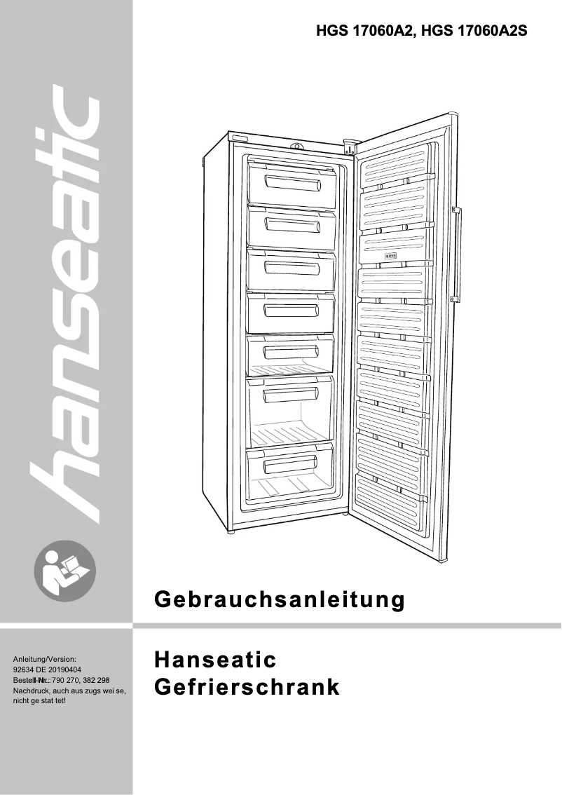 Imagen de la primera página del manual del dispositivo HGS17060A2S