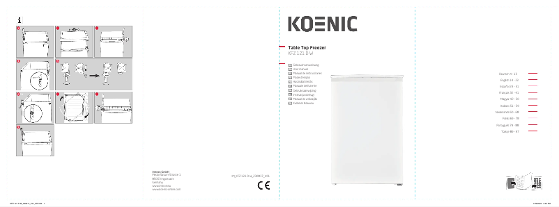 Imagen de la primera página del manual del dispositivo KFZ 121 D W