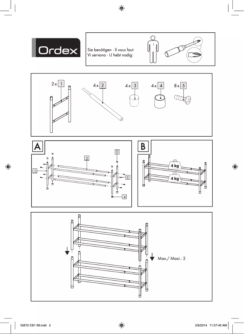 Página 1 del manual Manual de usuario Ordex IAN 52672