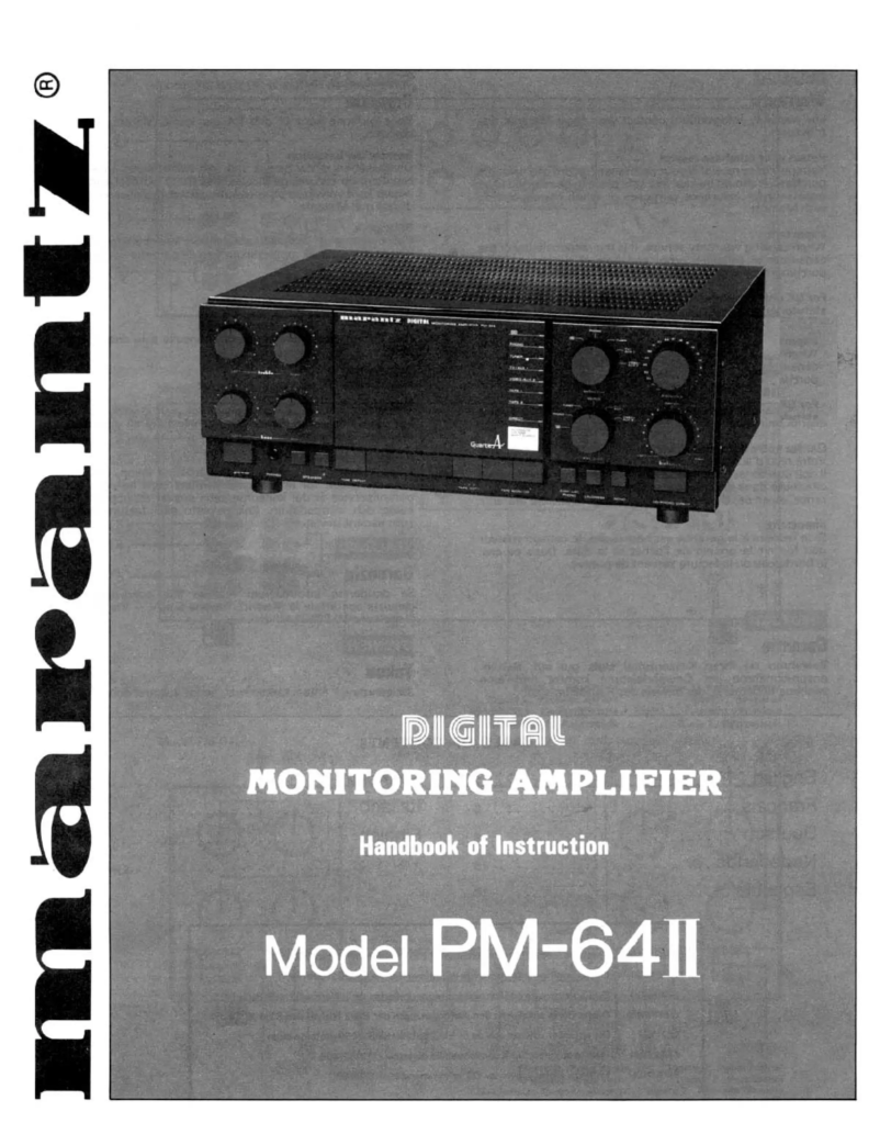 Página 1 del manual Manual de usuario Marantz PM-64-MKII